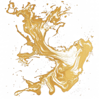 Golden abstract art with swirling patterns and textures, creating dynamic and elegant visual effect. interplay of gold and white evokes sense of luxury and creativity png