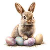 Cute Easter Window Decals With Bunny And Egg Transparent Background png