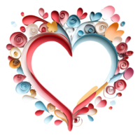 Eternal Flame Frame In Papercut Style Transparent Background png