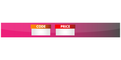 Flat Design Lower Third on a Transparent Background png