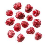 Raspberry Floating isolated on white background, transparent background png
