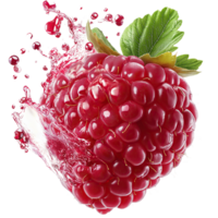 Fresh Raspberry, Isolated on Transparent Background png