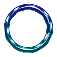 Metallic futuristic circular frame with reflections .3d Elements png