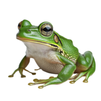 Green Frog . Isolated on Transparent Background png
