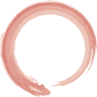 Red Brushstroke Circular Ring Design Symbolizing Continuity and Simplicity. water colour shape png