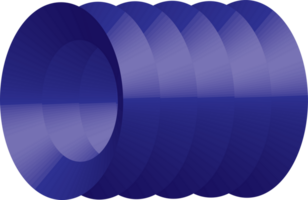 Abstract Blue Gradient Helix Design with Concentric Circular Pattern png
