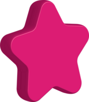 Pink Star-Shaped Object with Bold Colorful and Unique Appearance png