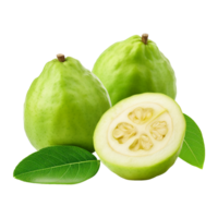 Guava fruit with neatly arranged slices png