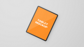 3d render Tablet mockup on white background psd