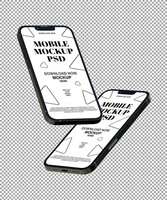 Clay Mobile Mockup for UI Showcase psd