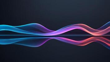Abstract wave background with colorful waves photo