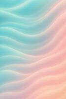 Soothing pastel waves flowing across soft gradient background in minimal style photo