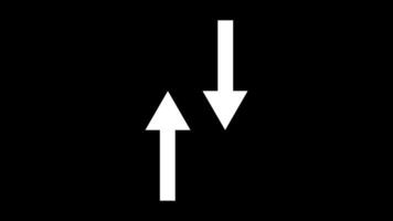 Simple animation of two arrows indicating data transfer up and down video