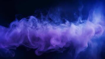 Slow motion of purple fog on black backdrop. Smoke abstract background. video