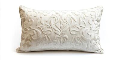 Luxurious decorative pillow with intricate patterns ideal for modern home decor and accent needs photo