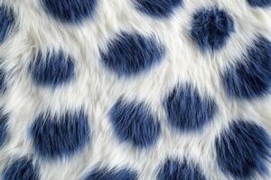 Soft texture with blue and white polka dots on a plush fabric ideal for cozy decor photo