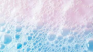 Pastel pink and blue bubble texture background creates an airy, soft atmosphere ideal for creative projects and designs photo