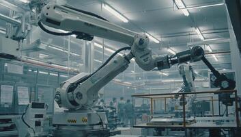 Advances in automation and robotics showcased in a modern manufacturing facility photo