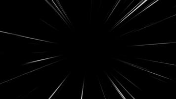 Warp space tunnel speed lines zoom effect video