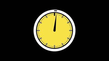 Countdown timer with 45 seconds on yellow dial video