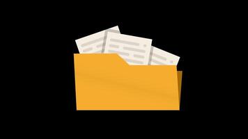 Documents Appearing from Folder video