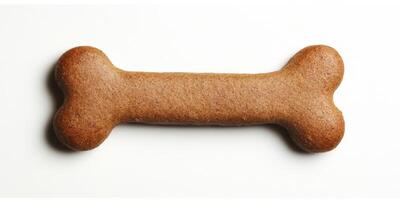 Delicious pet treat shaped like a bone, perfect for rewarding furry friends during training sessions or special occasions photo