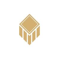 Kaaba icon design with five vertical lines. vector