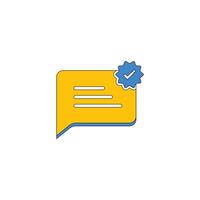 Message icon design with priority notifications. vector