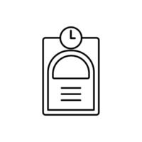 Icon a time machine, isolated against a clean background. vector