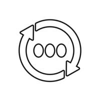Icon a process, isolated against a clean background. vector
