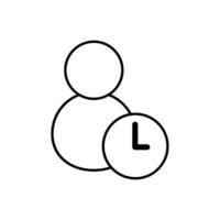 Icon a wait, isolated against a clean background. vector