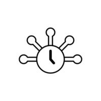 Icon a time management, isolated against a clean background. vector