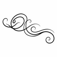 Curl Flourish Calligraphy swirls vector