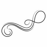Decorative swirls Text elements vector