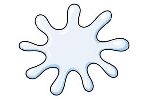 A Light blue splatter graphic design element. vector
