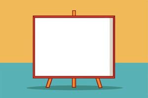 A Empty Whiteboard Easel - Perfect for Educational or Presentation Stock Photos vector