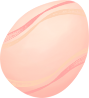Easter Egg Plain Peach Cute drawing. png