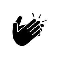 Hands clapping icon. Clap symbol. Applause symbol. Congratulations, celebration and success. vector