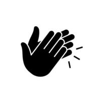 Clap icon . Clapping hands sign icon. Applaud icon symbol vector