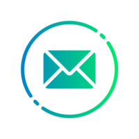 Design Illustration graphic of message icon with gradient style. Suitable for UI, mobile design, web design, etc. Transparent Background. png