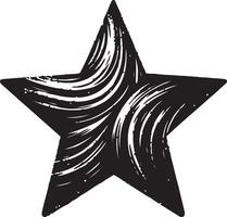 A modern star silhouette, perfect for adding a touch of elegance to your designs. vector