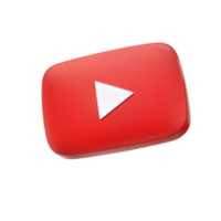 Red play button symbol representing online content and digital streaming platform engagement png