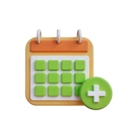 Calendar icon with a plus sign, representing scheduling and planning for events and activities png