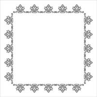 Decorative ornament frame border design vector