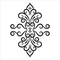 Ornate vintage frames and scroll element vector