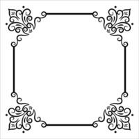 Art frame border design vector
