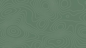 Topographic Contour Line Pattern on Green Background vector