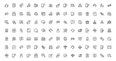 Support and Customer Service Tools Icons Effective Icon for Service Support, Helpdesk Management, Client Queries, and Assistance vector