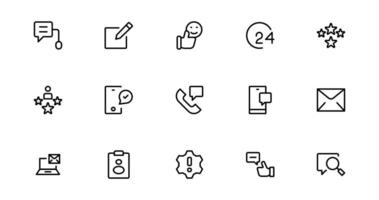 Support and Customer Service Tools Icon and Assistance vector