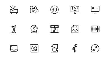 Explore Our Audio Icons Collection for Creative Projects Sound, and Symbols Perfect for UI and Web Design. vector